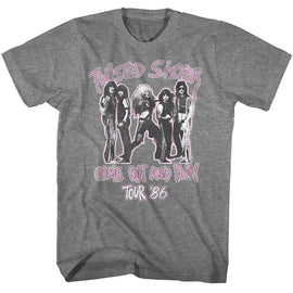 TWISTED SISTER COME OUT AND PLAY S T-Shirt in Graphite Heather