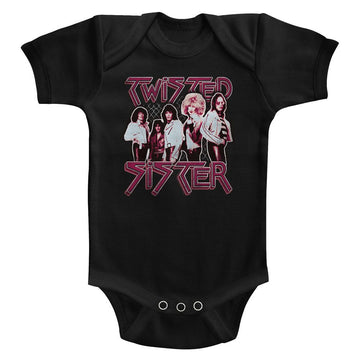 TWISTED SISTER TWISTED DEE INFANT 6M T-Shirt in Black