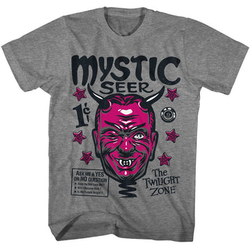 TWILIGHT ZONE MYSTIC SEER S T-Shirt in Graphite Heather