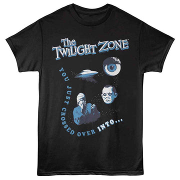 TWILIGHT ZONE YOU JUST CROSSED OVER S T-Shirt in Black