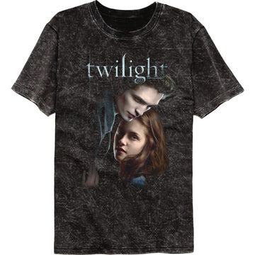TWILIGHT EDWARD AND BELLA MINERAL WASH S T-Shirt in Black