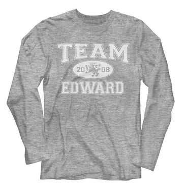 TWILIGHT TEAM EDWARD L/S S T-Shirt in GRAY Heather