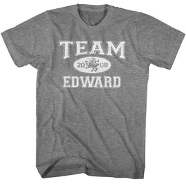 TWILIGHT TEAM EDWARD S T-Shirt in Graphite Heather