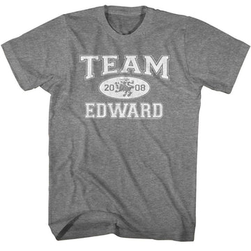 TWILIGHT TEAM EDWARD S T-Shirt in Graphite Heather