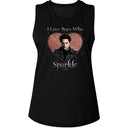 TWILIGHT LOVE THE SPARKLE LADIES MUSCLE TANK S T-Shirt in Black