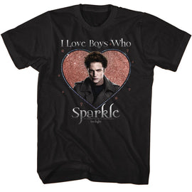 TWILIGHT LOVE THE SPARKLE S T-Shirt in Black