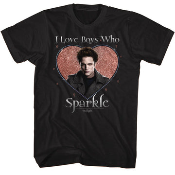 TWILIGHT LOVE THE SPARKLE S T-Shirt in Black