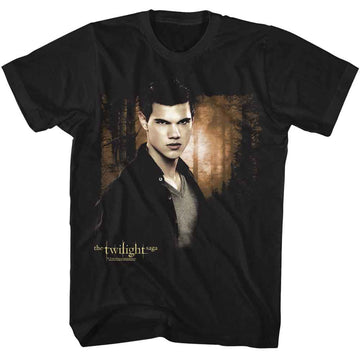 TWILIGHT JACOB AND FOREST S T-Shirt in Black