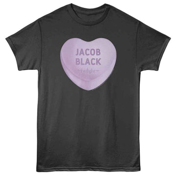 TWILIGHT JACOB CANDY HEART S T-Shirt in Smoke