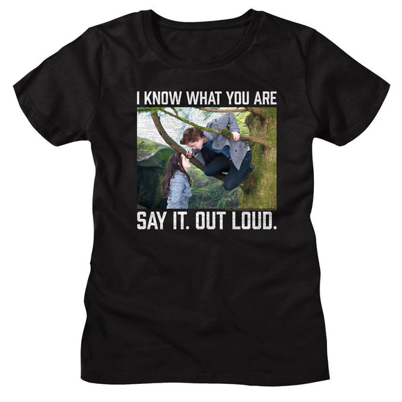 TWILIGHT SAY IT OUT LOUD LADIES S T-Shirt in Black