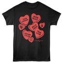 TWILIGHT SINGLE COLOR CANDY HEARTS S T-Shirt in Black
