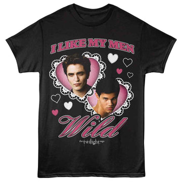 TWILIGHT I LIKE MY MEN WILD S T-Shirt in Black