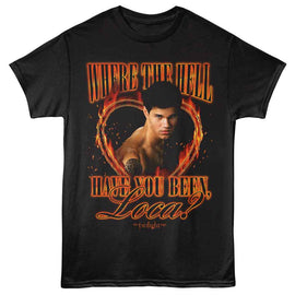 TWILIGHT LOCA FLAMES HEART S T-Shirt in Black