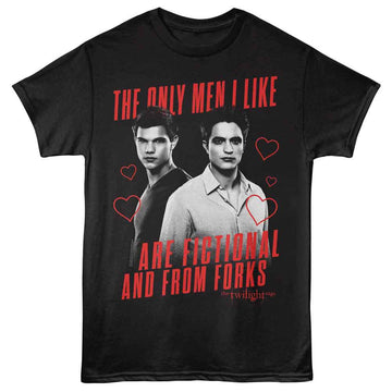 TWILIGHT FICTIONAL AND FROM FORKS S T-Shirt in Black