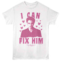 Twilight Twilight Fix Him Sketchy Hearts Adult T-Shirts
