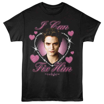 TWILIGHT I CAN FIX HIM S T-Shirt in Black