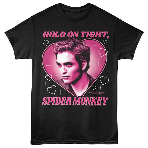 TWILIGHT EDWARD HEART SPIDER MONKEY S T-Shirt in Black