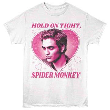 TWILIGHT EDWARD HEART SPIDER MONKEY S T-Shirt in White