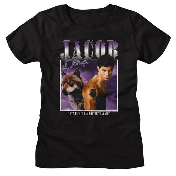 TWILIGHT TWO IMAGES JACOB LADIES S T-Shirt in Black