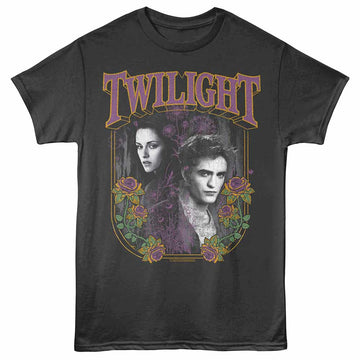 Twilight Floral Couple Smoke Adult T-Shirt
