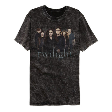 TWILIGHT CULLEN SIBLINGS GROUP MINERAL WASH S T-Shirt in Black