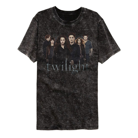 TWILIGHT CULLEN SIBLINGS GROUP MINERAL WASH S T-Shirt in Black