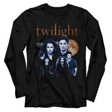 TWILIGHT CULLEN FAMILY WITH MOON L/S S T-Shirt in Black