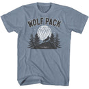 TWILIGHT WOLF PACK MOON S T-Shirt in Indigo Heather