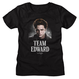 TWILIGHT TEAM EDWARD LADIES S T-Shirt in Black