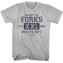 TWILIGHT FORKS ATHLETIC DEPT S T-Shirt in GRAY Heather
