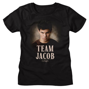 TWILIGHT TEAM JACOB LADIES S T-Shirt in Black