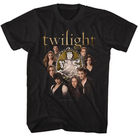 TWILIGHT CULLEN FAMILY WITH CREST S T-Shirt in Black