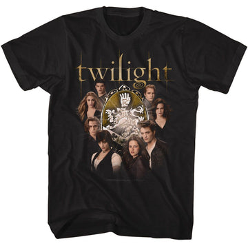 TWILIGHT CULLEN FAMILY WITH CREST S T-Shirt in Black