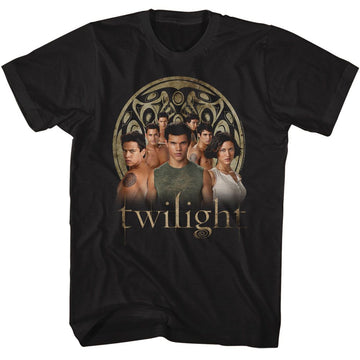 TWILIGHT WOLF PACK GROUP PHOTO S T-Shirt in Black