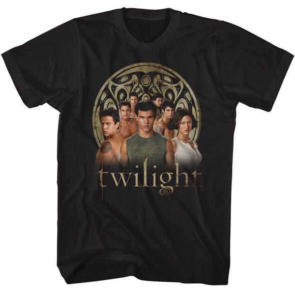TWILIGHT WOLF PACK GROUP PHOTO S T-Shirt in Black