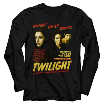 TWILIGHT VAMPIRES WOLVES ROMANCE L/S S T-Shirt in Black