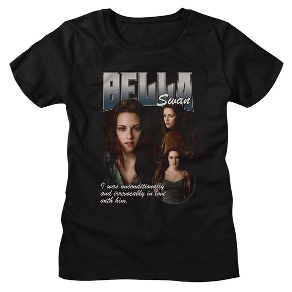TWILIGHT BELLA IRREVOCABLY IN LOVE LADIES S T-Shirt in Black