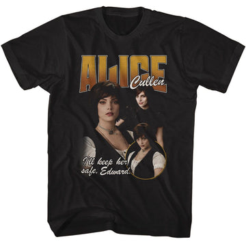 TWILIGHT ALICE ILL KEEP HER SAFE S T-Shirt in Black
