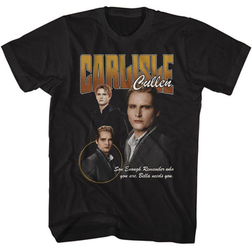 TWILIGHT CARLISLE BELLA NEEDS YOU QUOTE S T-Shirt in Black