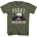 Twilight Twilight Forks Truck Adult T-Shirts