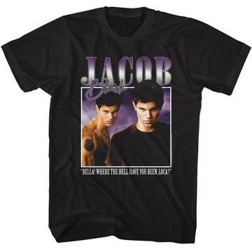 TWILIGHT JACOB 90S STYLE S T-Shirt in Black
