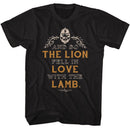 TWILIGHT LION LAMB QUOTE S T-Shirt in Black
