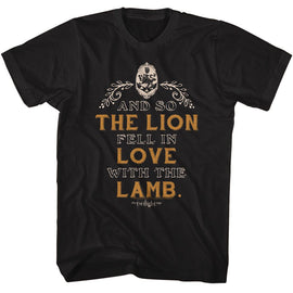 TWILIGHT LION LAMB QUOTE S T-Shirt in Black
