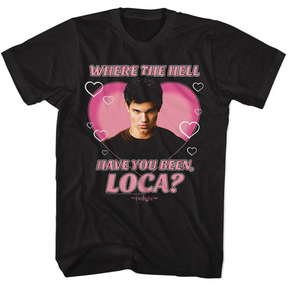 TWILIGHT LOCA HEART S T-Shirt in Black