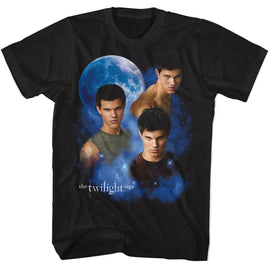 TWILIGHT JACOB AND MOON S T-Shirt in Black