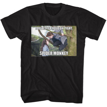 TWILIGHT HOLD ON TIGHT SPIDER MONKEY S T-Shirt in Black