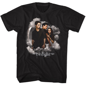 TWILIGHT JACOB BELLA EDWARD CLOUDS S T-Shirt in Black