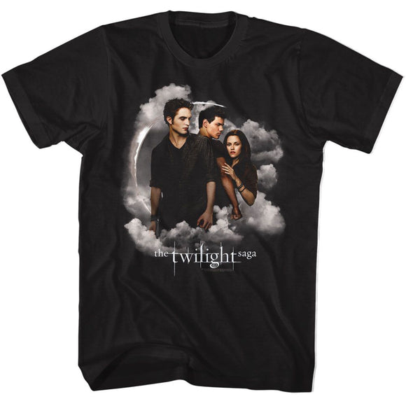 TWILIGHT JACOB BELLA EDWARD CLOUDS S T-Shirt in Black