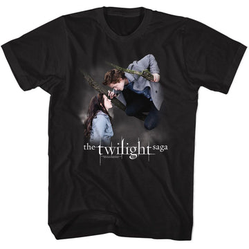 TWILIGHT CLOUDY TREE GAZE S T-Shirt in Black