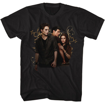 TWILIGHT EDWARD JACOB BELLA SWIRLS S T-Shirt in Black